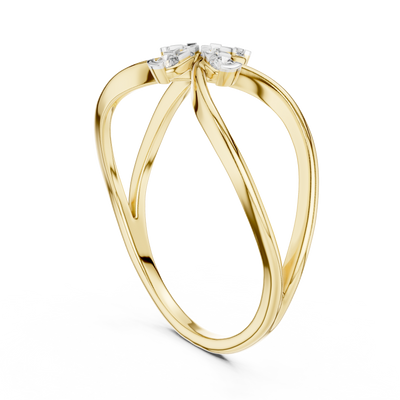 Bellavienne Bow Cluster Diamond Ring