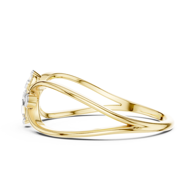 Bellavienne Bow Cluster Diamond Ring