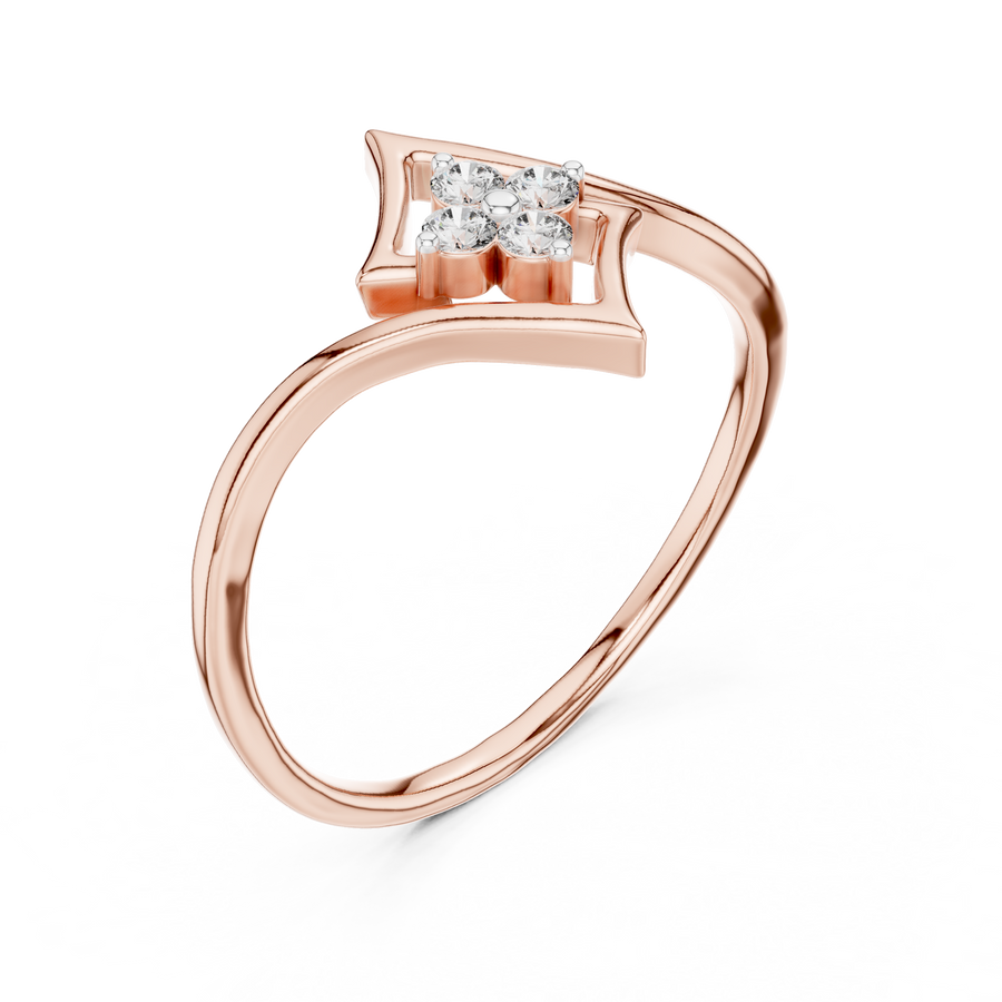 Celestielle Diamond Frame Ring