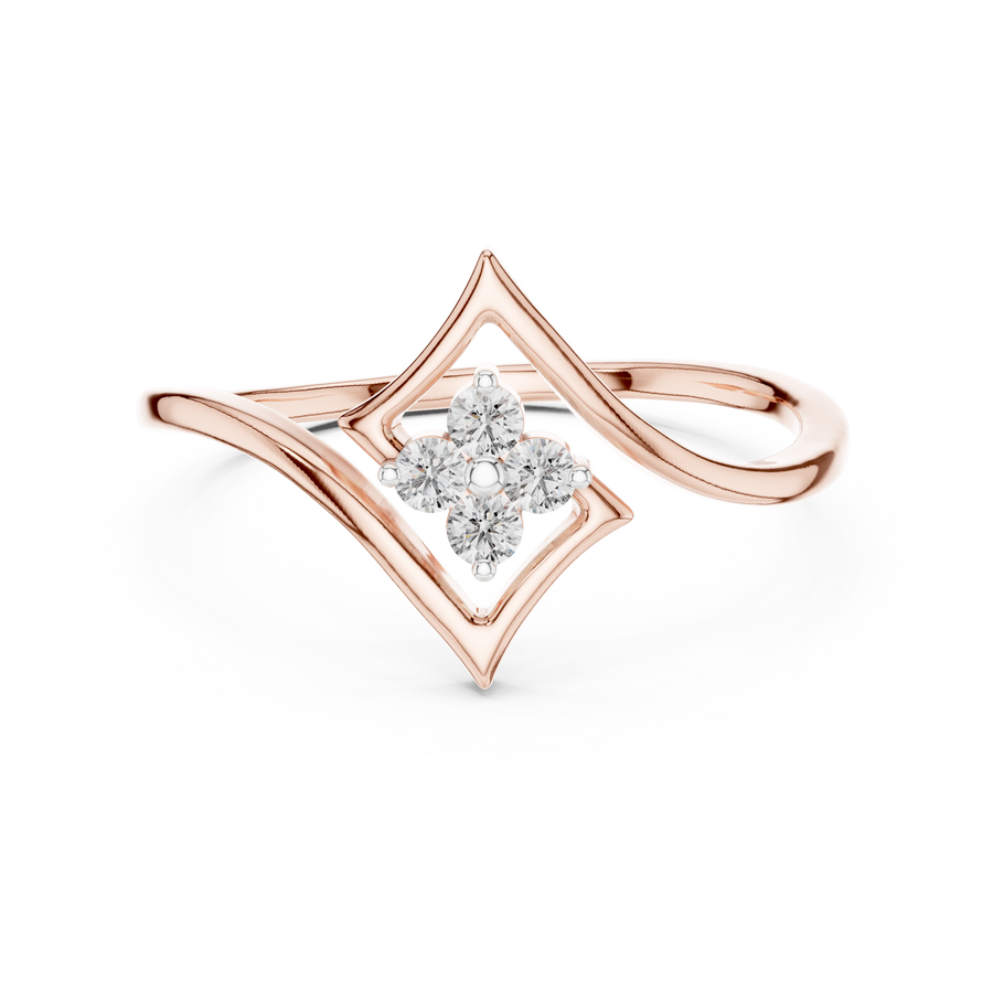 Celestielle Diamond Frame Ring