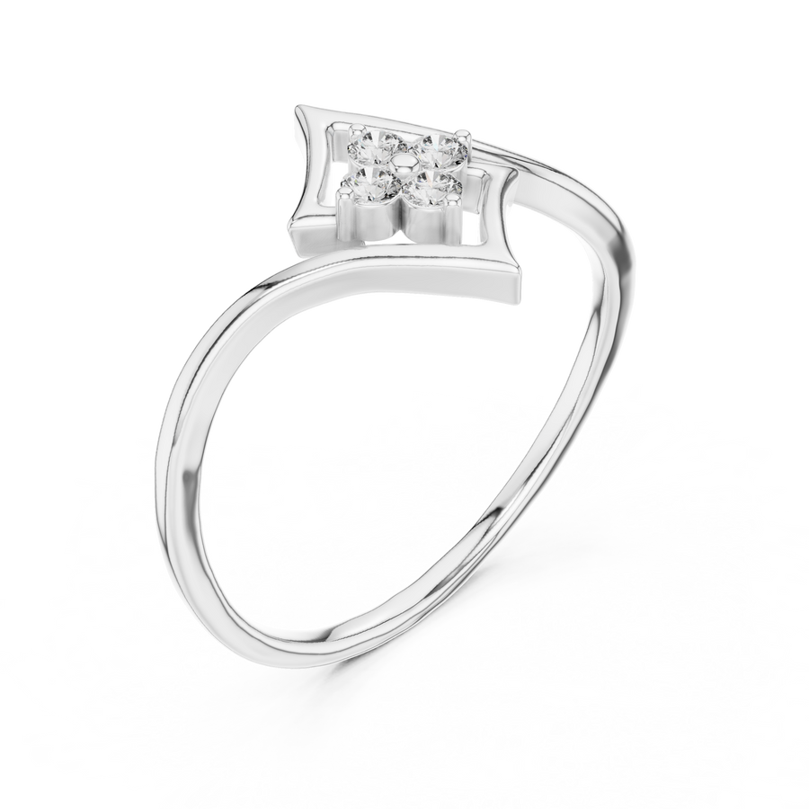 Celestielle Diamond Frame Ring