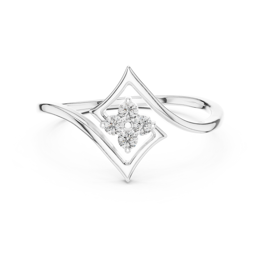 Celestielle Diamond Frame Ring