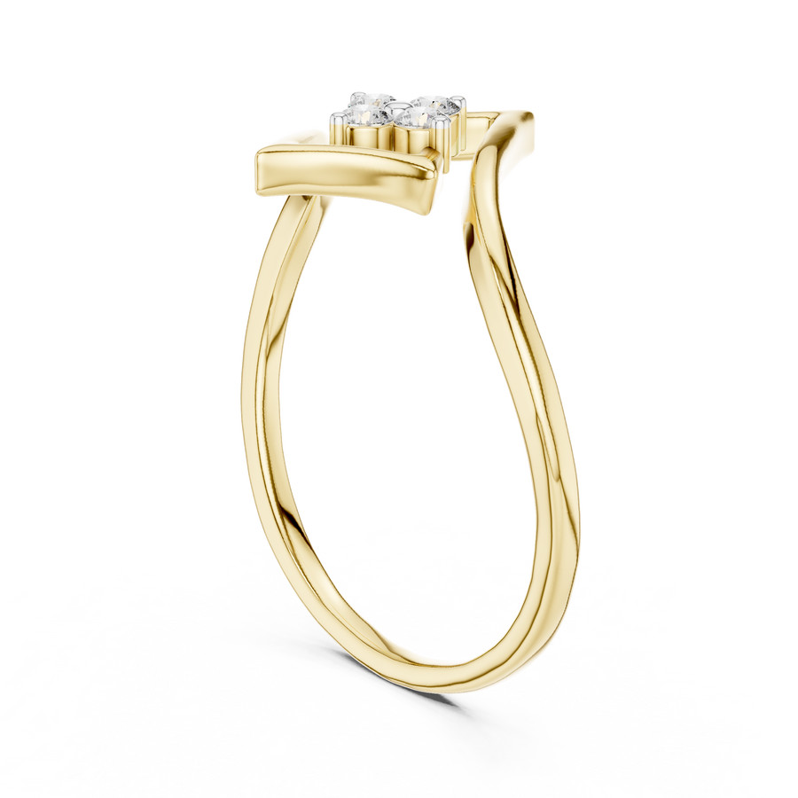 Celestielle Diamond Frame Ring