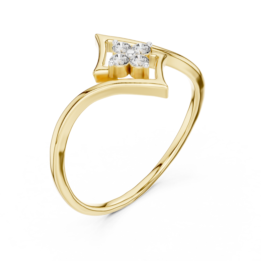 Celestielle Diamond Frame Ring