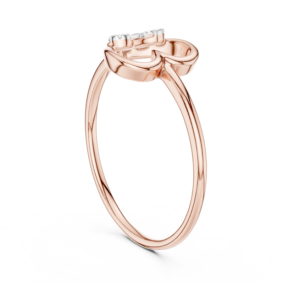 Amourielle Twin-Loop Diamond Ring