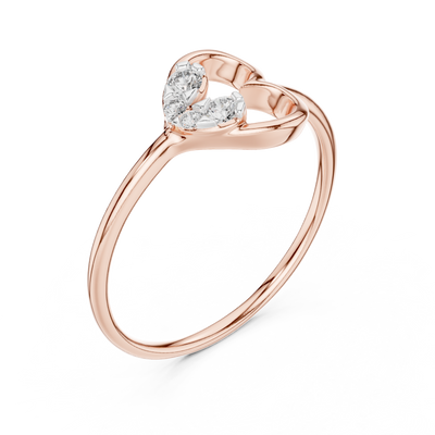 Amourielle Twin-Loop Diamond Ring