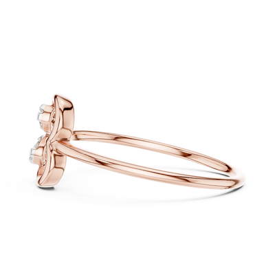 Amourielle Twin-Loop Diamond Ring