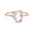 Amourielle Twin-Loop Diamond Ring