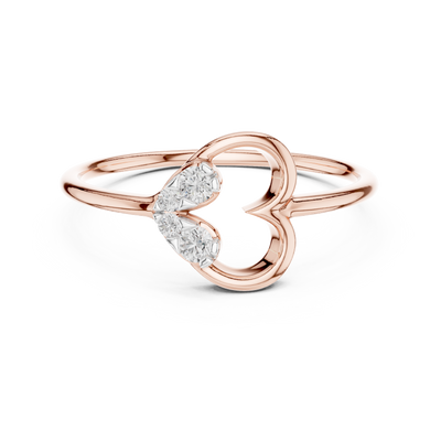 Amourielle Twin-Loop Diamond Ring