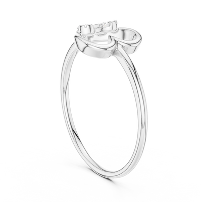 Amourielle Twin-Loop Diamond Ring