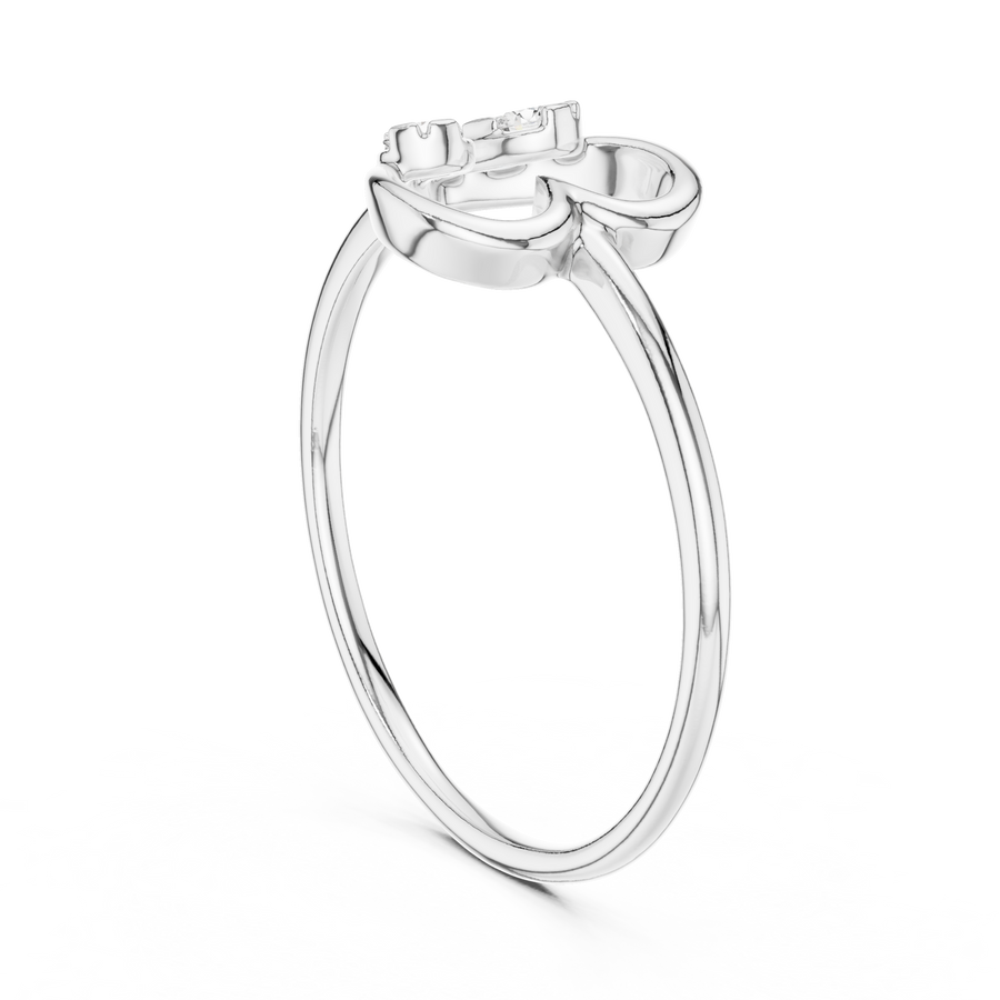 Amourielle Twin-Loop Diamond Ring