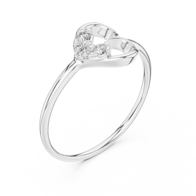 Amourielle Twin-Loop Diamond Ring
