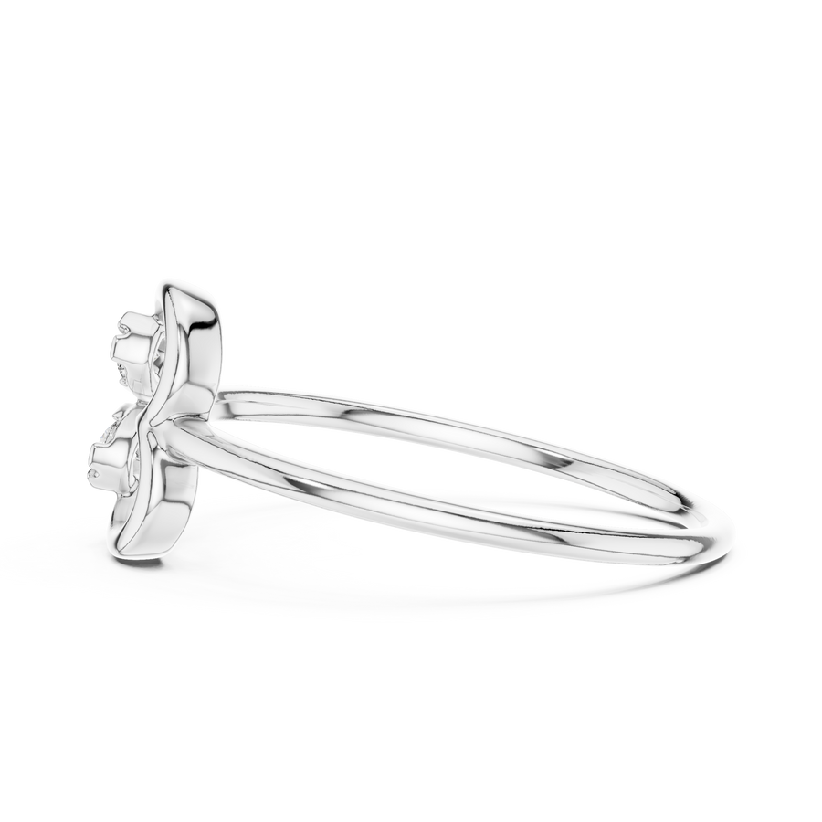 Amourielle Twin-Loop Diamond Ring