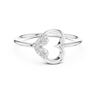 Amourielle Twin-Loop Diamond Ring
