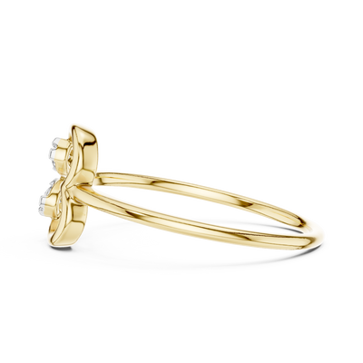 Amourielle Twin-Loop Diamond Ring