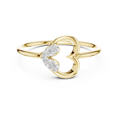 Amourielle Twin-Loop Diamond Ring