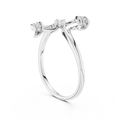 Seraphielle Sculpted Cross Diamond Ring