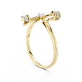 Seraphielle Sculpted Cross Diamond Ring
