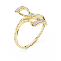Seraphielle Sculpted Cross Diamond Ring