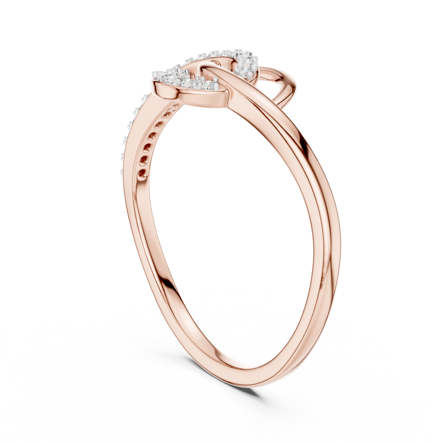 Elavienne Twisted Infinity Diamond Ring