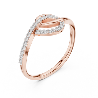 Elavienne Twisted Infinity Diamond Ring