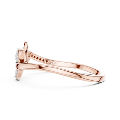 Elavienne Twisted Infinity Diamond Ring