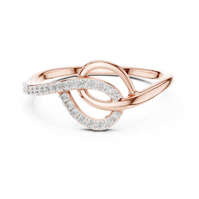 Elavienne Twisted Infinity Diamond Ring