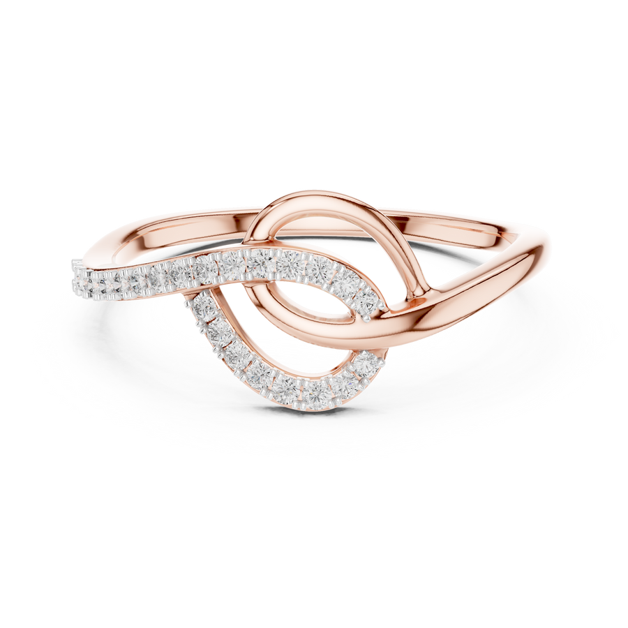 Elavienne Twisted Infinity Diamond Ring