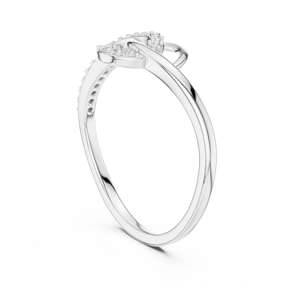 Elavienne Twisted Infinity Diamond Ring