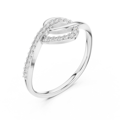 Elavienne Twisted Infinity Diamond Ring