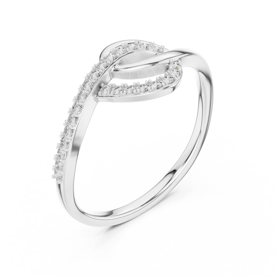 Elavienne Twisted Infinity Diamond Ring
