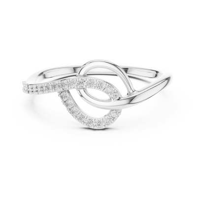 Elavienne Twisted Infinity Diamond Ring