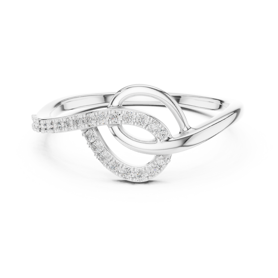 Elavienne Twisted Infinity Diamond Ring