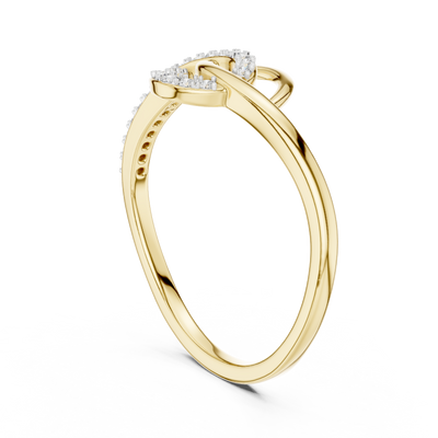 Elavienne Twisted Infinity Diamond Ring