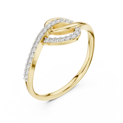 Elavienne Twisted Infinity Diamond Ring
