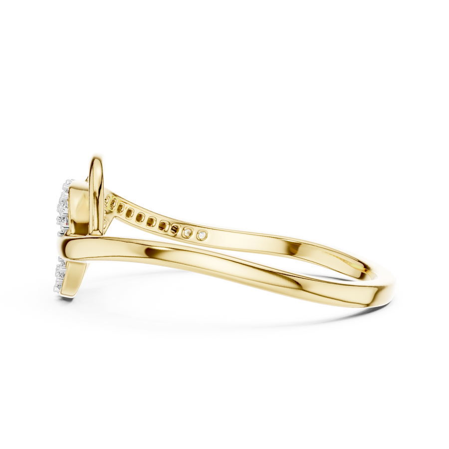 Elavienne Twisted Infinity Diamond Ring