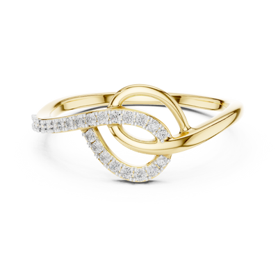 Elavienne Twisted Infinity Diamond Ring