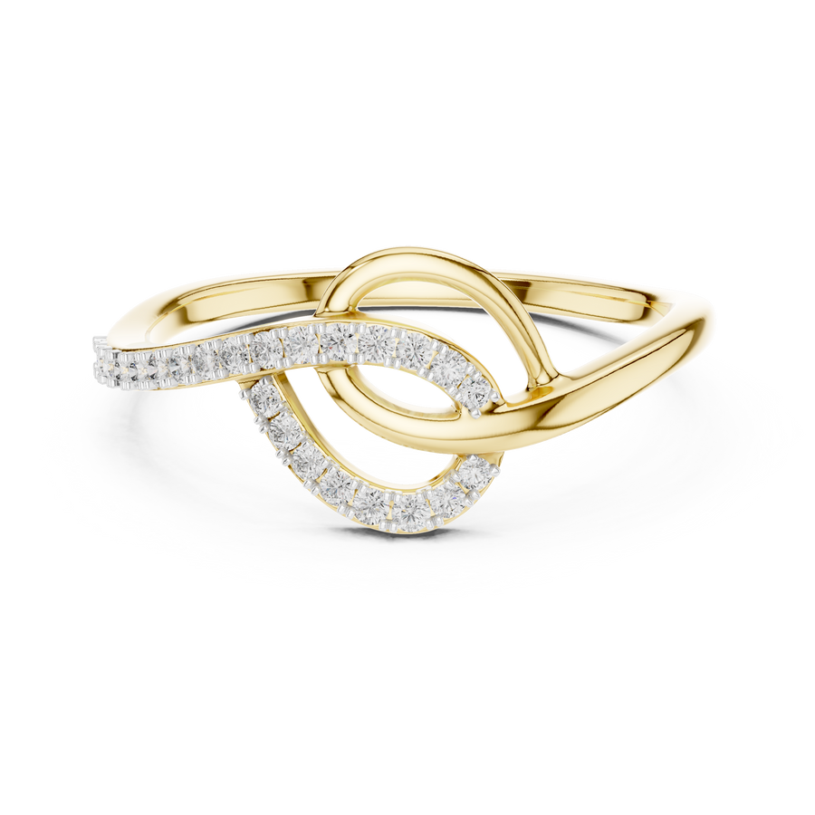 Elavienne Twisted Infinity Diamond Ring