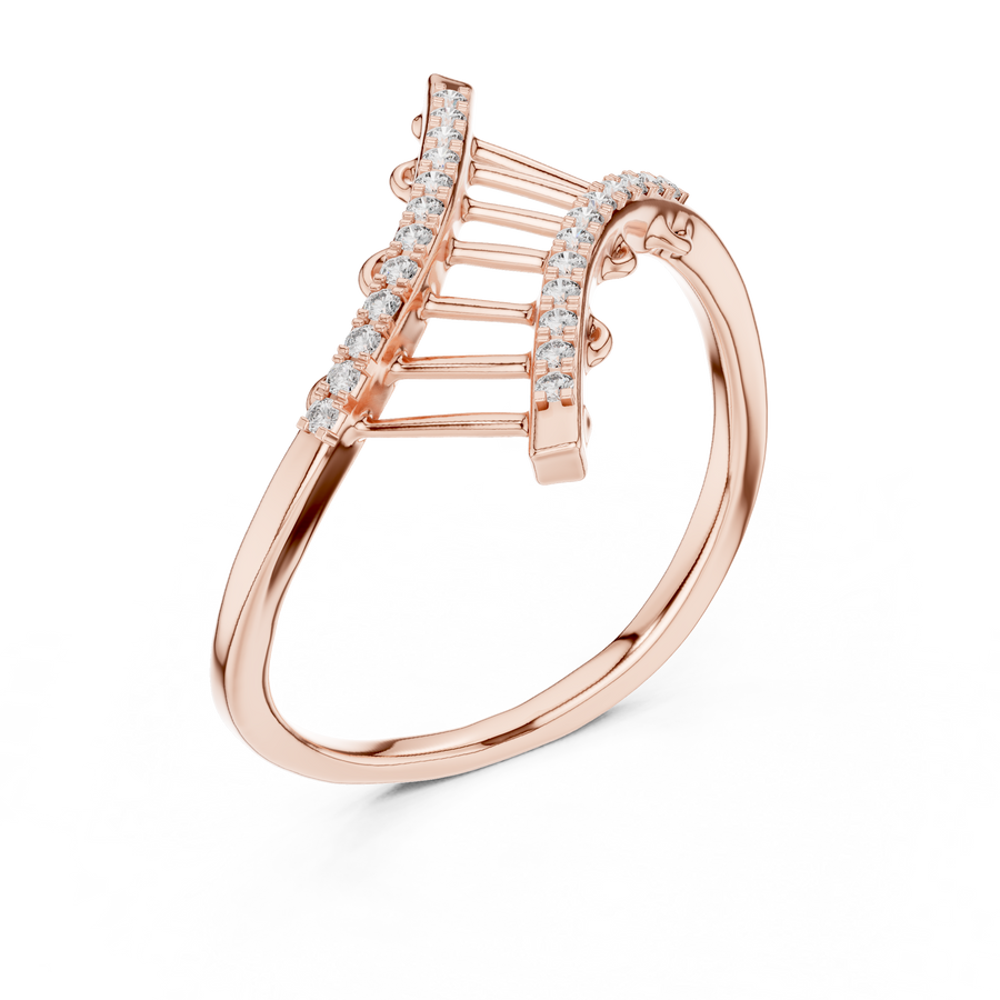 Virellia Openwork Diamond Ring
