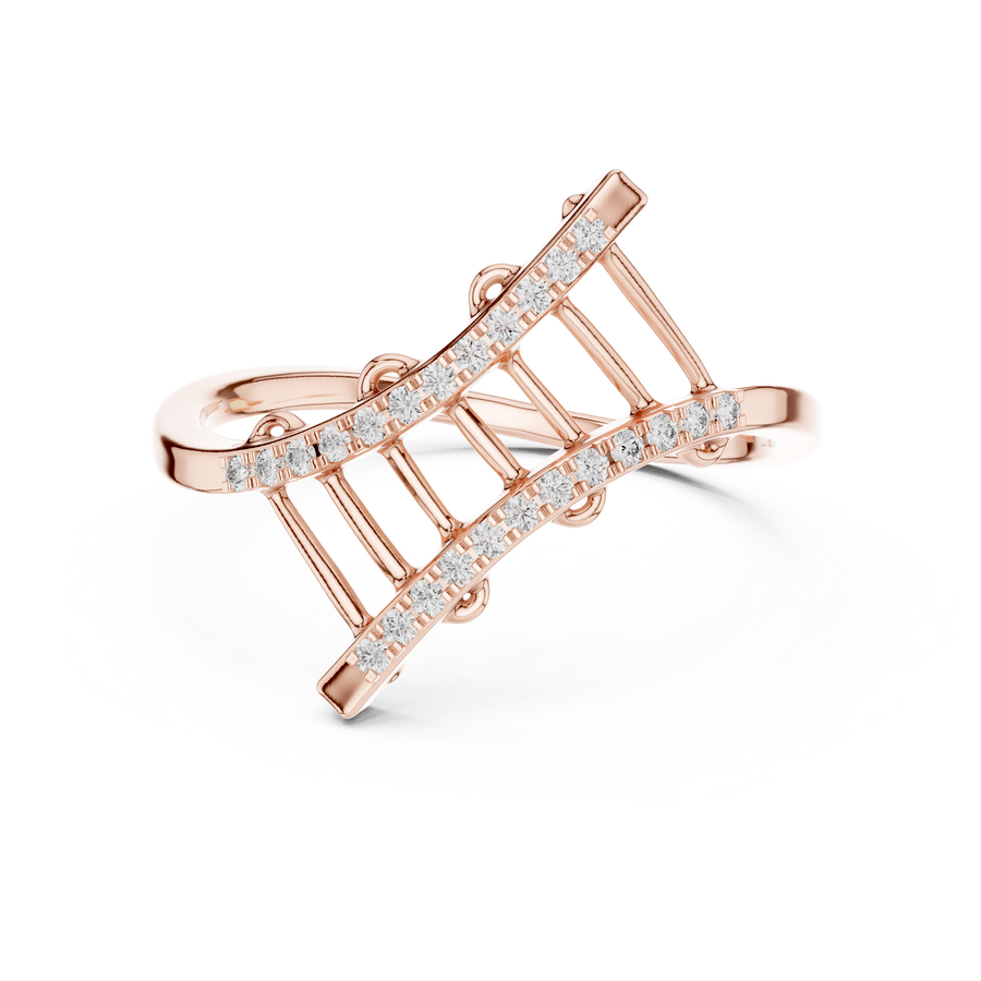 Virellia Openwork Diamond Ring