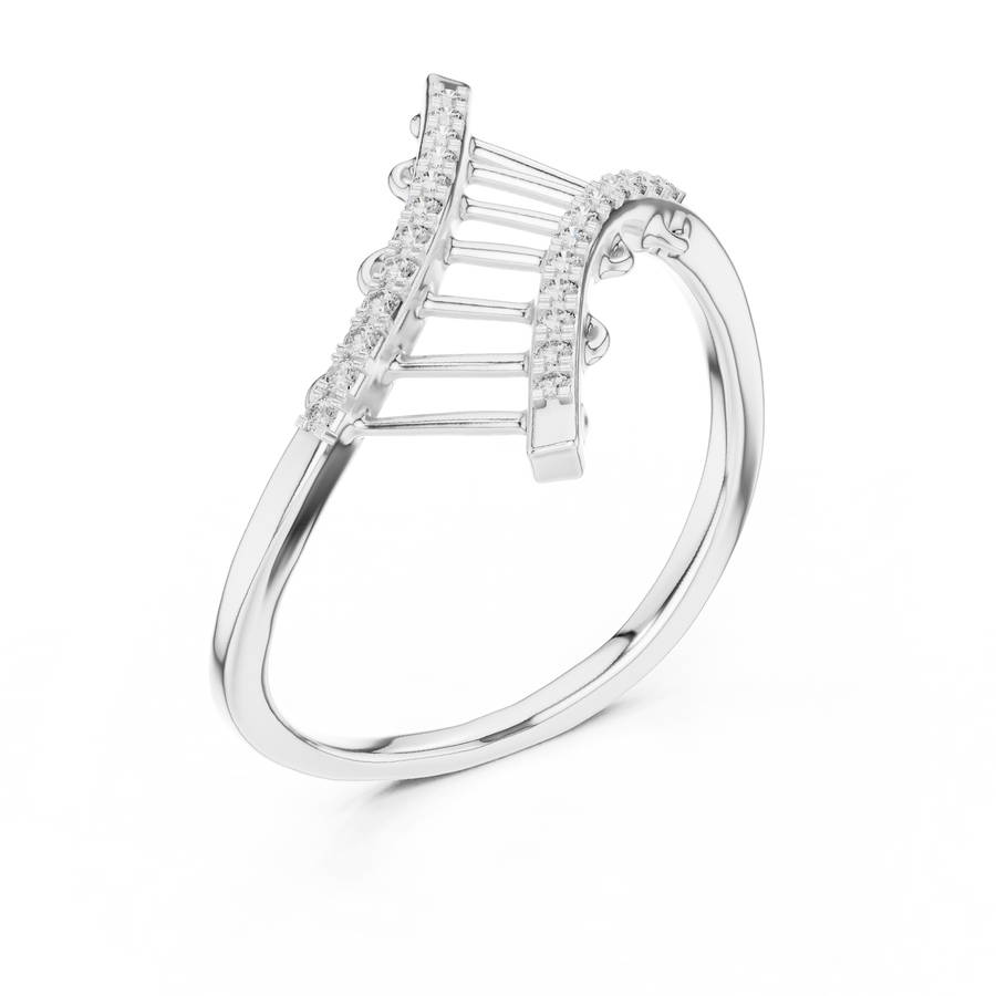 Virellia Openwork Diamond Ring