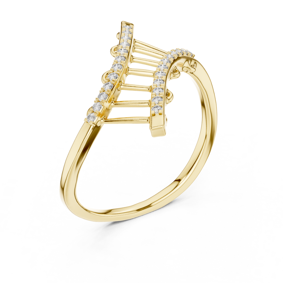 Virellia Openwork Diamond Ring