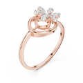 Aurevielle Floral Orbit Diamond Ring