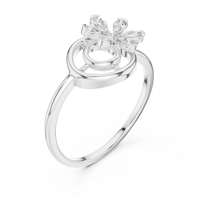 Aurevielle Floral Orbit Diamond Ring