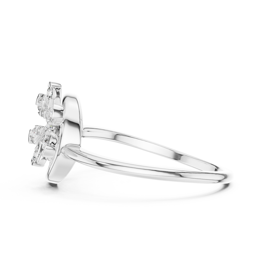 Aurevielle Floral Orbit Diamond Ring