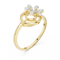 Aurevielle Floral Orbit Diamond Ring