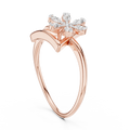 Triavelle Geometric Bloom Diamond Ring