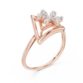 Triavelle Geometric Bloom Diamond Ring