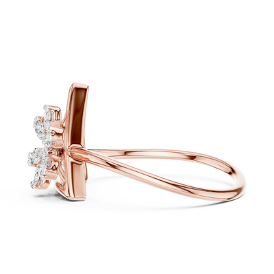 Triavelle Geometric Bloom Diamond Ring