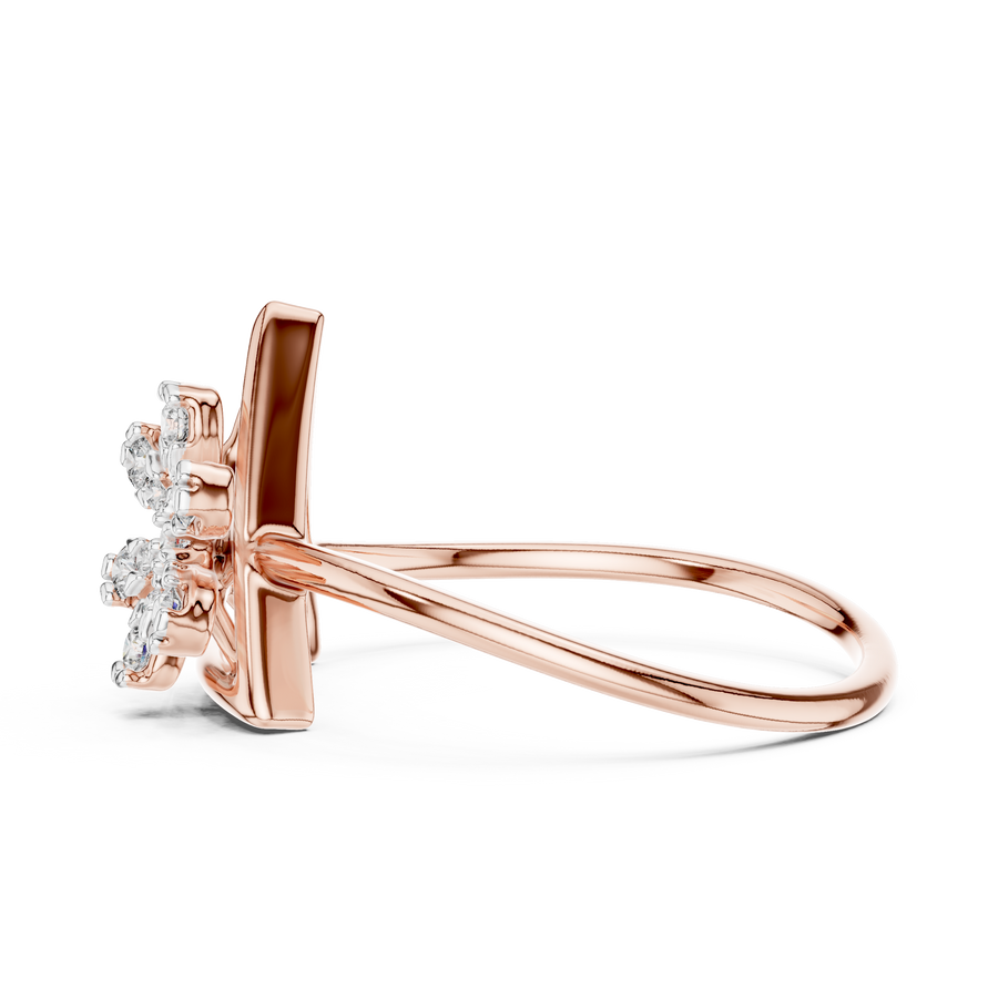 Triavelle Geometric Bloom Diamond Ring